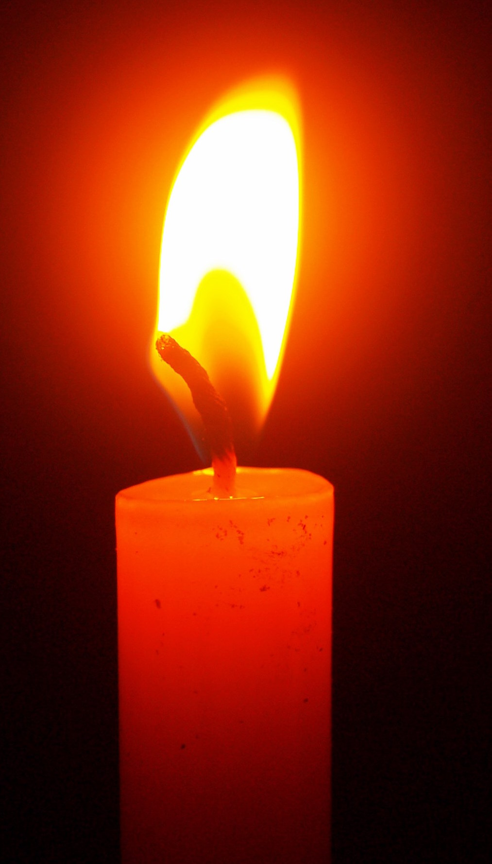 candle burning brightly